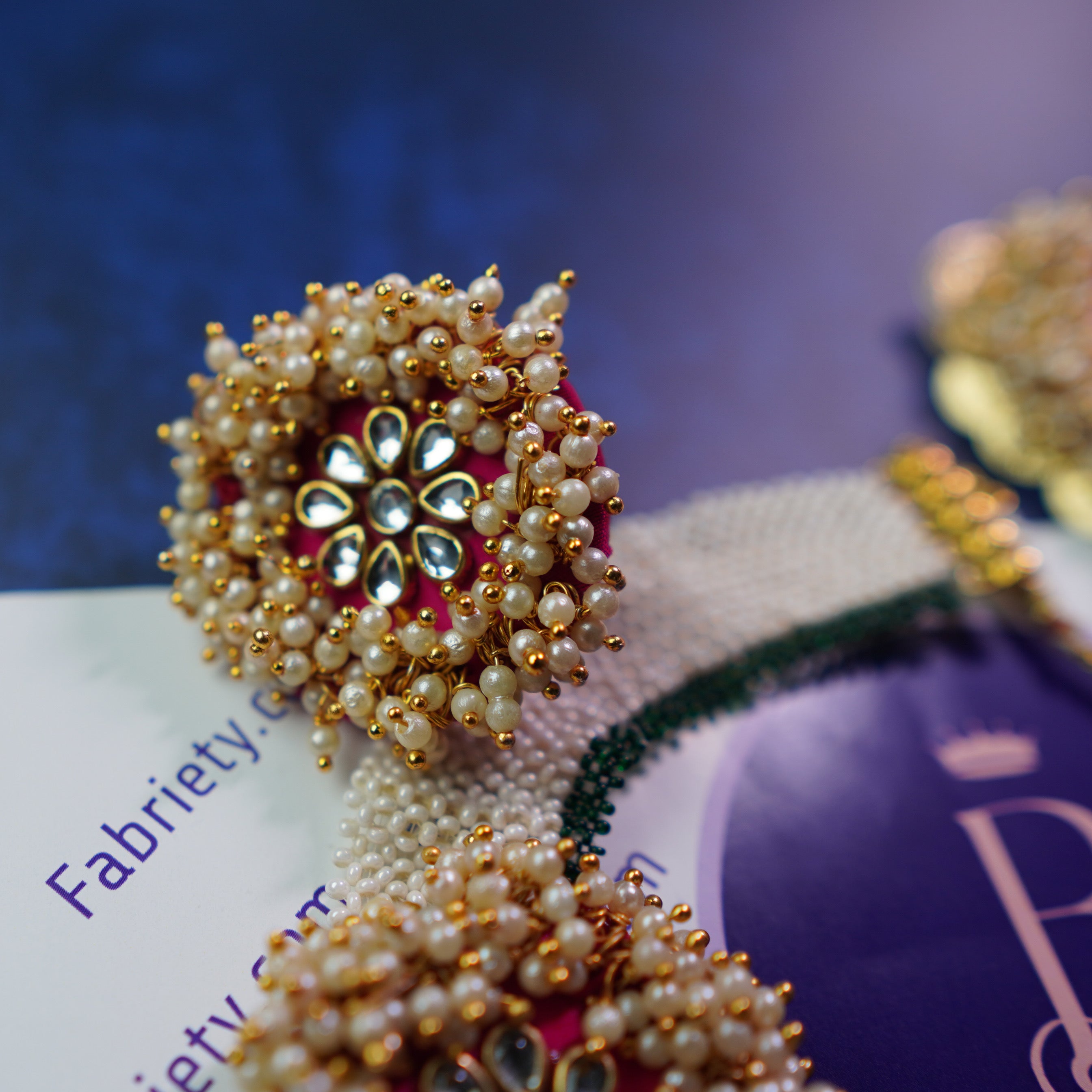 Buy Handmade Fabric Adjustable Finger Ring By Fabriety In India