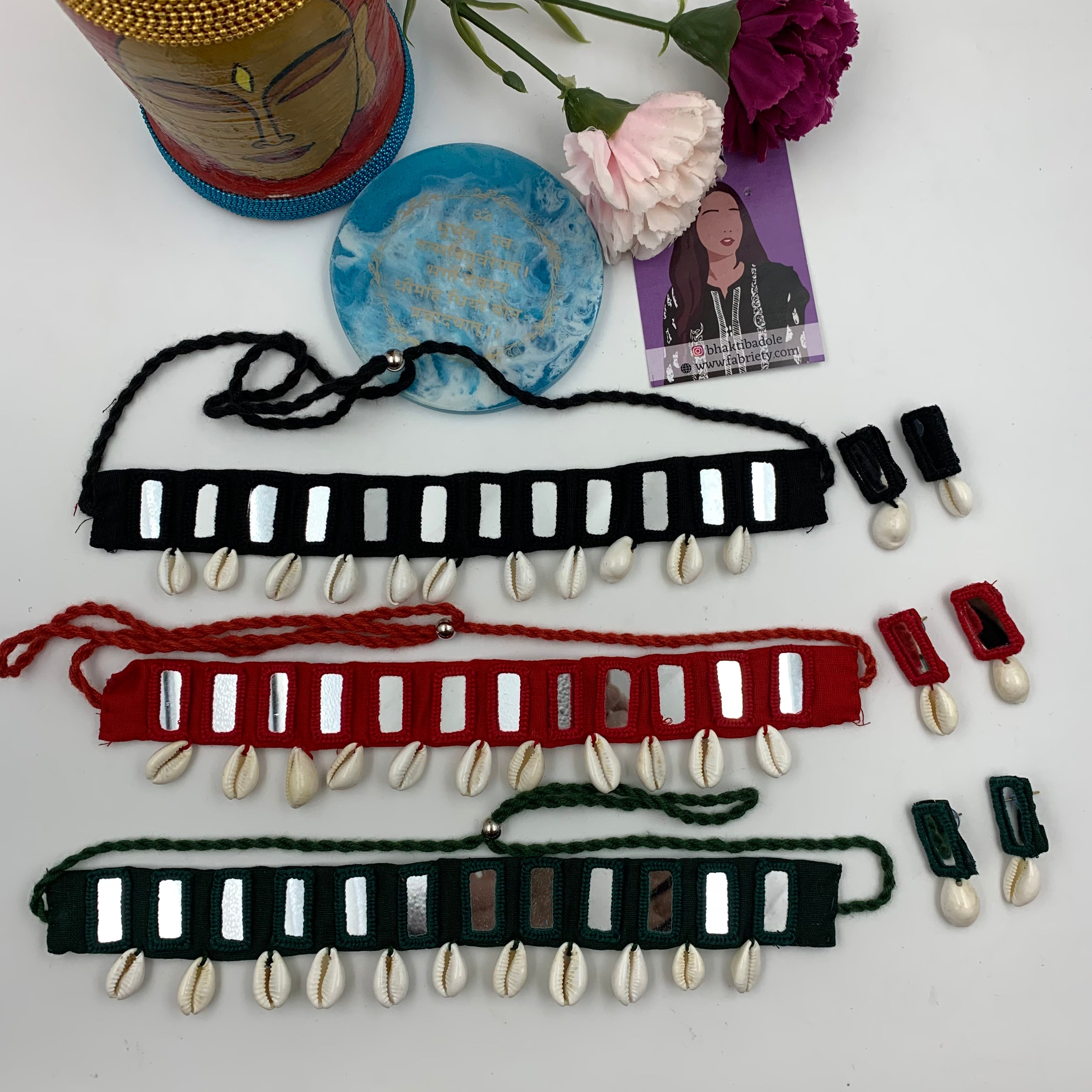 Mirror Choker Set- Rectangular