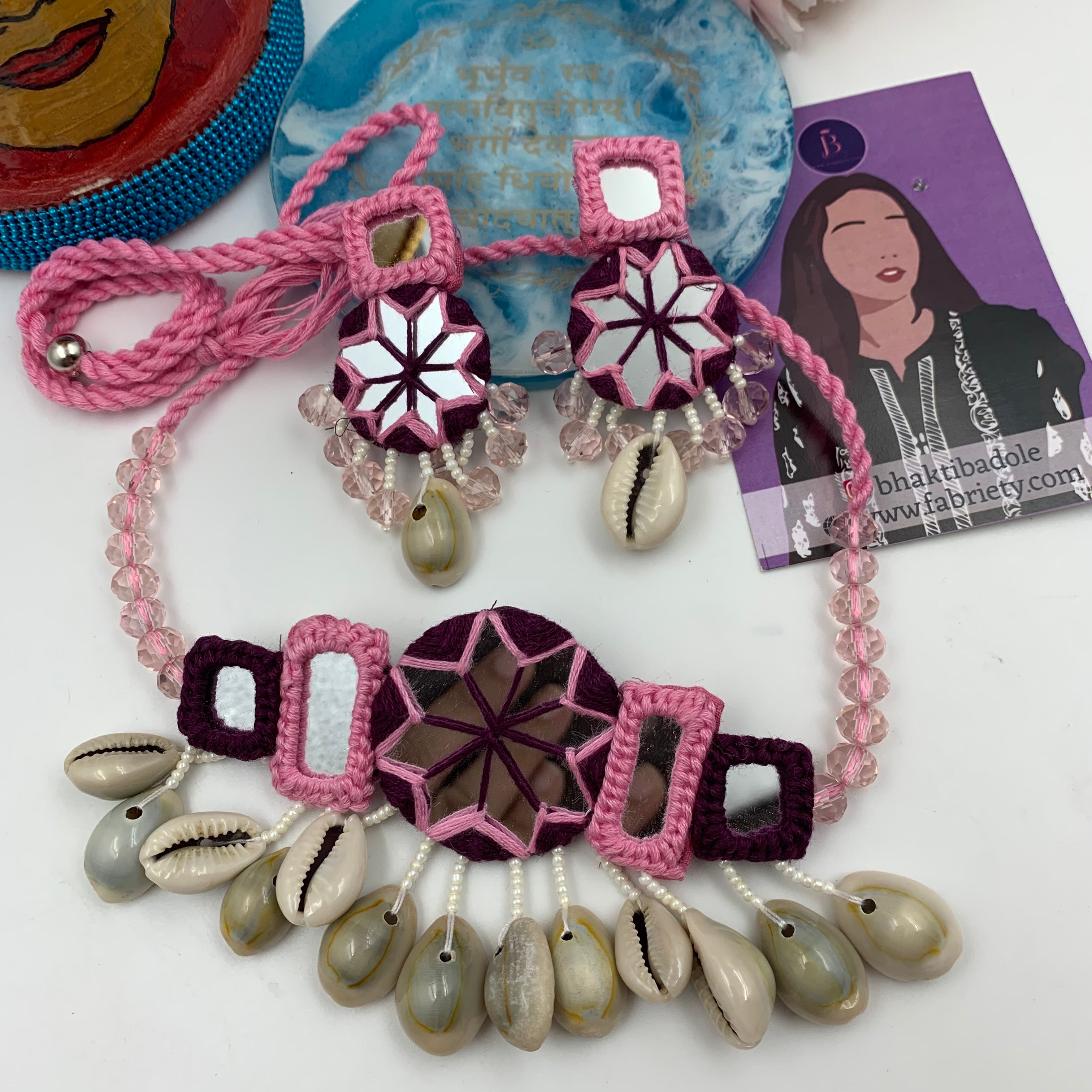 Mirror Choker Set- Circular