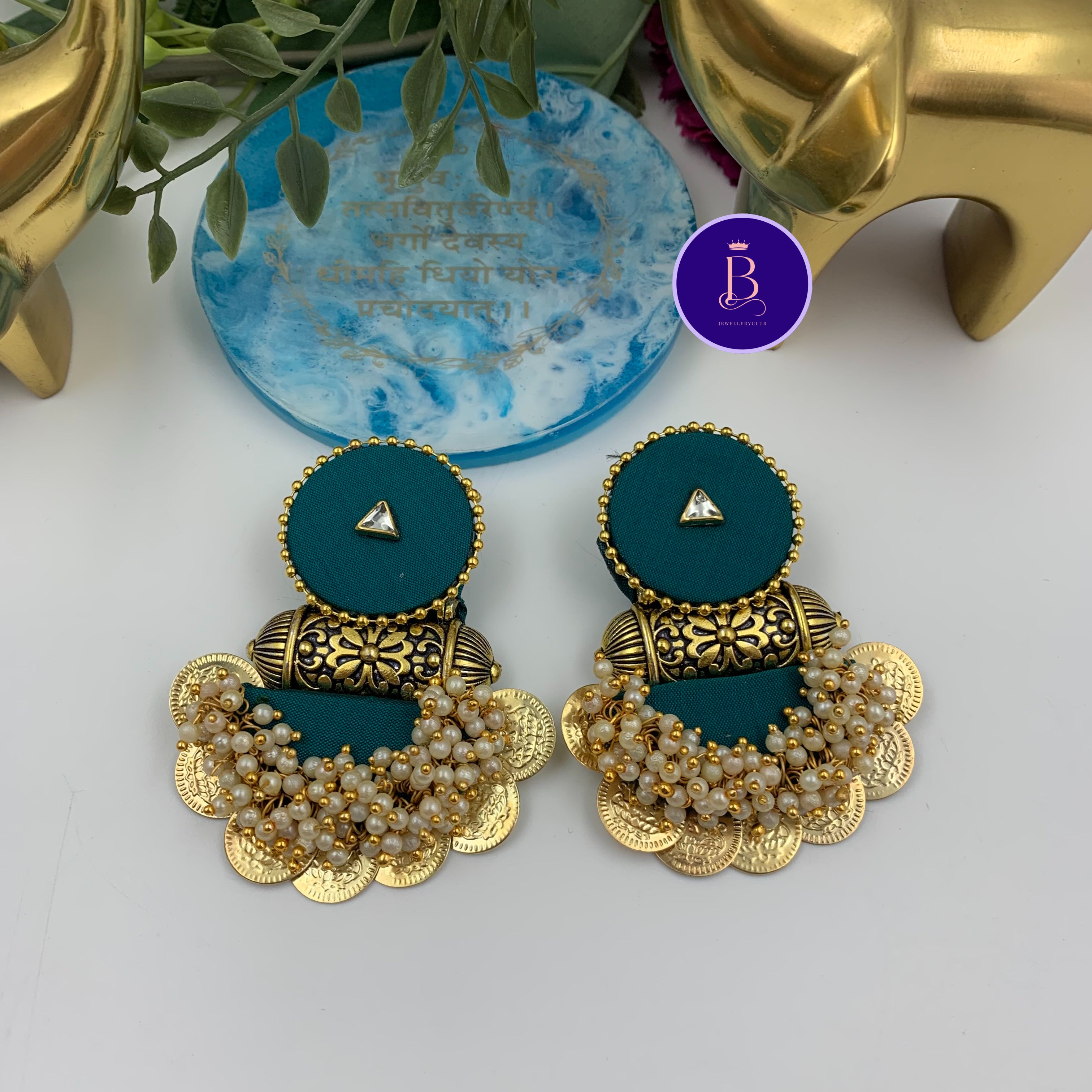 Circular Stud Tabiz Earrings