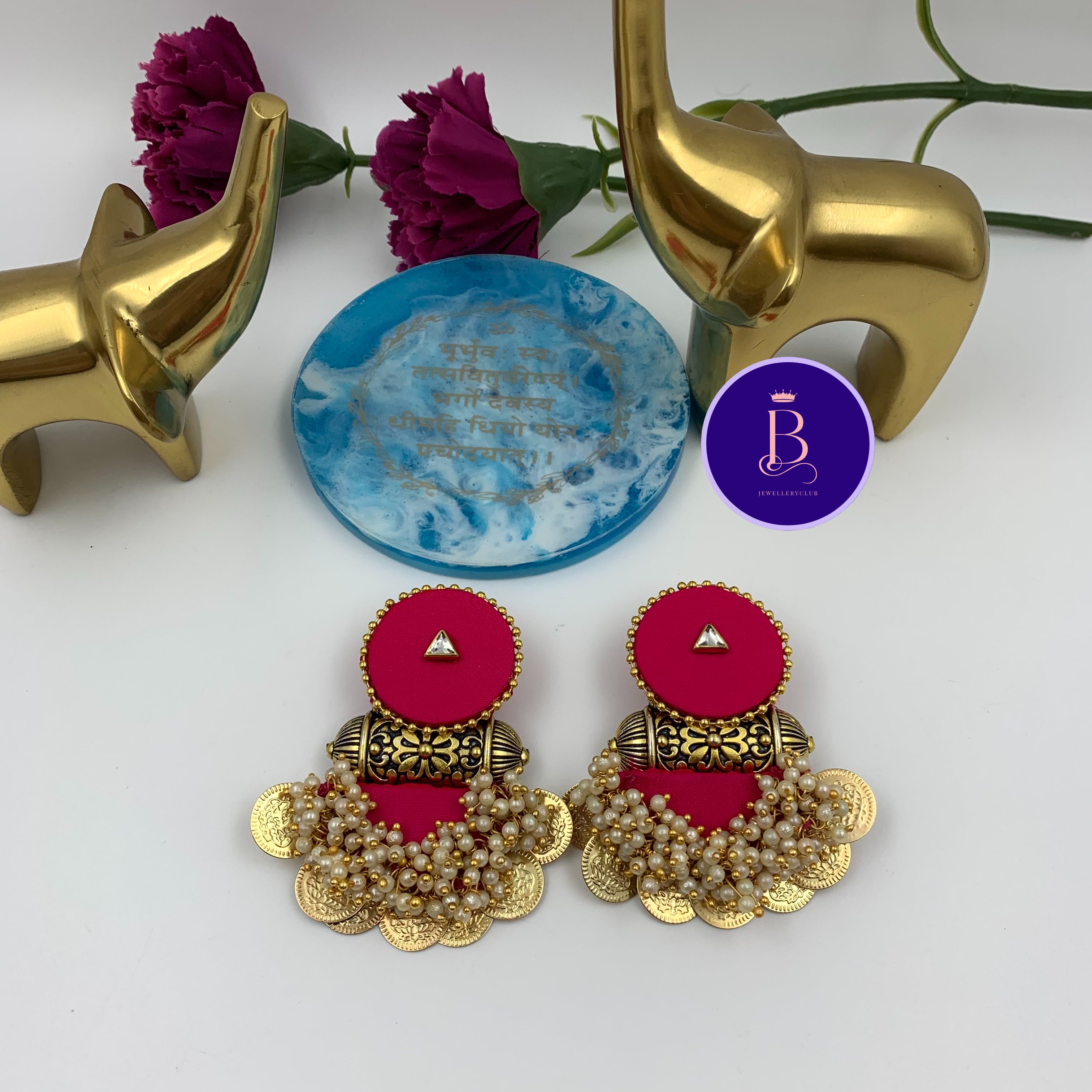 Circular Stud Tabiz Earrings