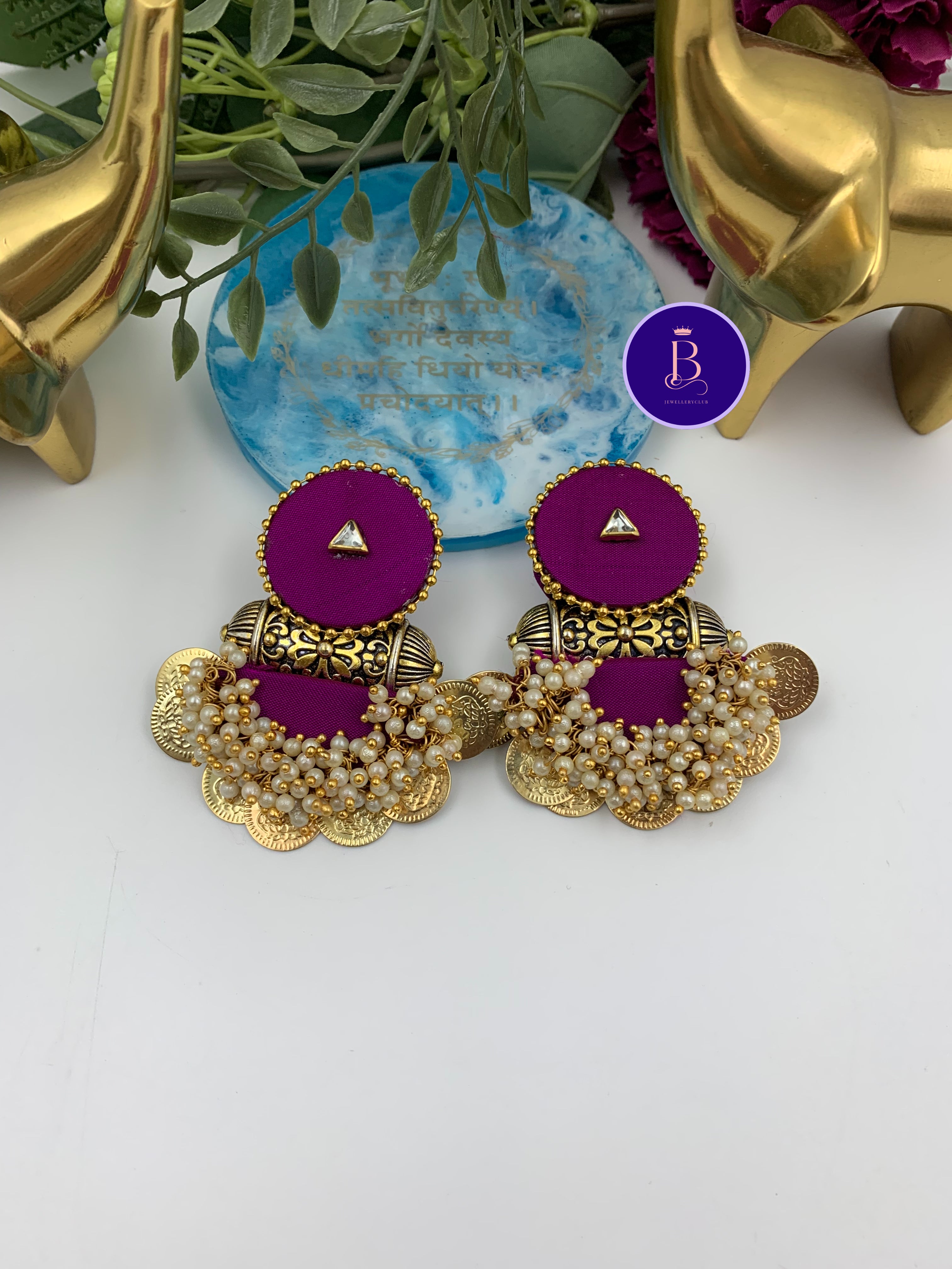 Circular Stud Tabiz Earrings