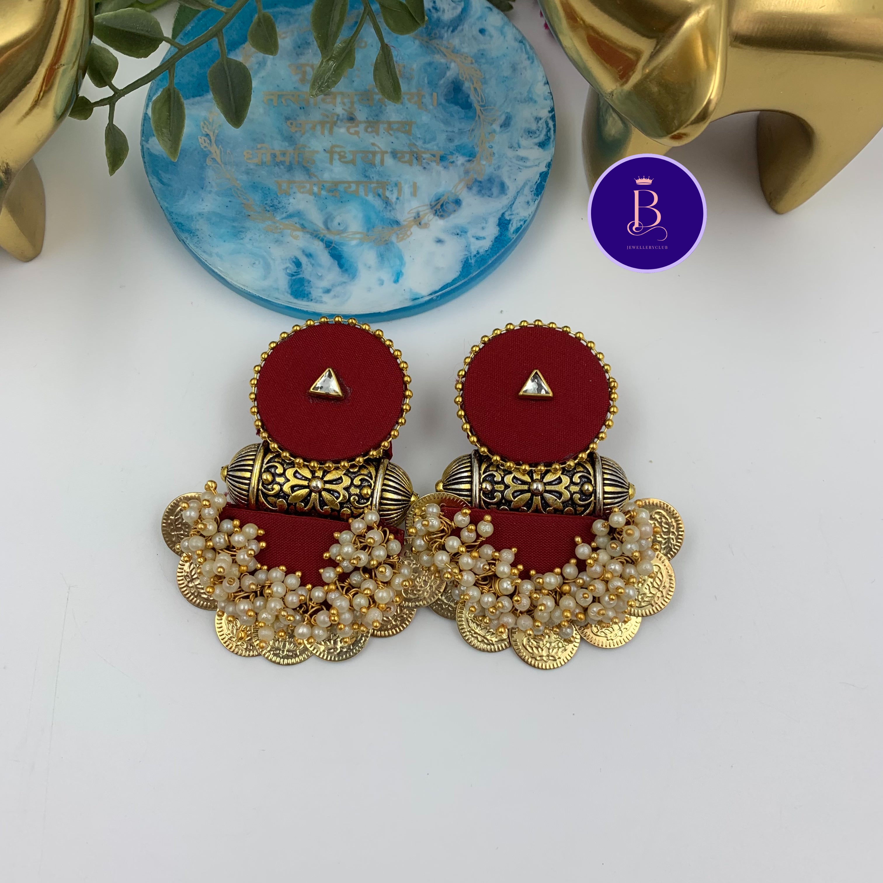 Circular Stud Tabiz Earrings